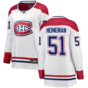 Emil Heineman Women's Fanatics Branded Montreal Canadiens Breakaway White Away Jersey