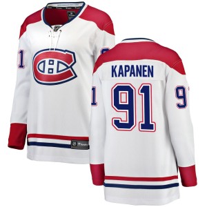 Oliver Kapanen Women's Fanatics Branded Montreal Canadiens Breakaway White Away Jersey