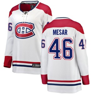 Filip Mesar Women's Fanatics Branded Montreal Canadiens Breakaway White Away Jersey