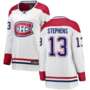 Mitchell Stephens Women's Fanatics Branded Montreal Canadiens Breakaway White Away Jersey