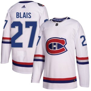 Sammy Blais Men's Adidas Montreal Canadiens Authentic White 2017 100 Classic Jersey