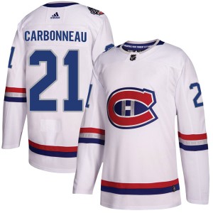 Guy Carbonneau Men's Adidas Montreal Canadiens Authentic White 2017 100 Classic Jersey