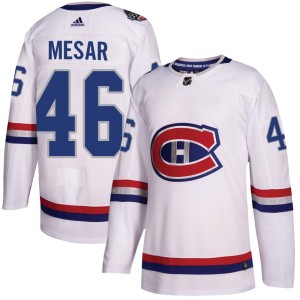 Filip Mesar Men's Adidas Montreal Canadiens Authentic White 2017 100 Classic Jersey
