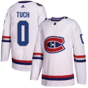 Luke Tuch Men's Adidas Montreal Canadiens Authentic White 2017 100 Classic Jersey