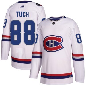 Luke Tuch Men's Adidas Montreal Canadiens Authentic White 2017 100 Classic Jersey