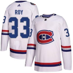 Patrick Roy Youth Adidas Montreal Canadiens Authentic White 2017 100 Classic Jersey