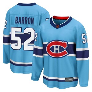 Justin Barron Men's Fanatics Branded Montreal Canadiens Breakaway Light Blue Special Edition 2.0 Jersey