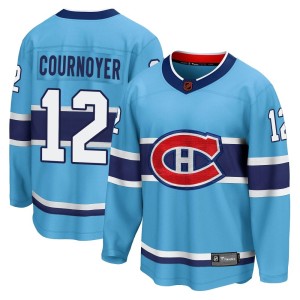 Yvan Cournoyer Men's Fanatics Branded Montreal Canadiens Breakaway Light Blue Special Edition 2.0 Jersey