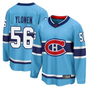 Jesse Ylonen Men's Fanatics Branded Montreal Canadiens Breakaway Light Blue Special Edition 2.0 Jersey