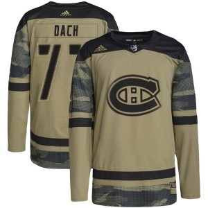 Kirby Dach Men's Adidas Montreal Canadiens Authentic Camo Military Appreciation Practice Jersey