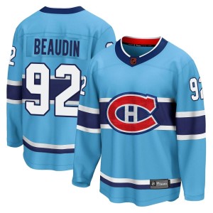 Nicolas Beaudin Youth Fanatics Branded Montreal Canadiens Breakaway Light Blue Special Edition 2.0 Jersey