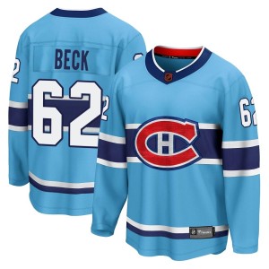 Owen Beck Youth Fanatics Branded Montreal Canadiens Breakaway Light Blue Special Edition 2.0 Jersey