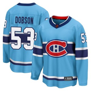 Noah Dobson Youth Fanatics Branded Montreal Canadiens Breakaway Light Blue Special Edition 2.0 Jersey