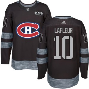 Guy Lafleur Youth Montreal Canadiens Authentic Black 1917-2017 100th Anniversary Jersey