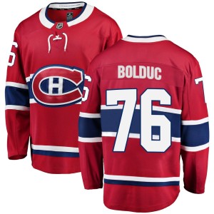 Zack Bolduc Men's Fanatics Branded Montreal Canadiens Breakaway Red Home Jersey