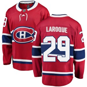 Gannon Laroque Men's Fanatics Branded Montreal Canadiens Breakaway Red Home Jersey