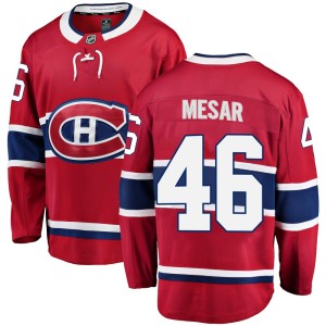 Filip Mesar Men's Fanatics Branded Montreal Canadiens Breakaway Red Home Jersey