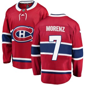Howie Morenz Men's Fanatics Branded Montreal Canadiens Breakaway Red Home Jersey
