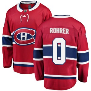 Vinzenz Rohrer Men's Fanatics Branded Montreal Canadiens Breakaway Red Home Jersey