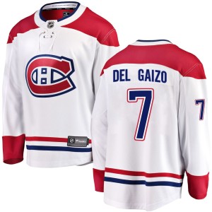 Marc Del Gaizo Youth Fanatics Branded Montreal Canadiens Breakaway White Away Jersey