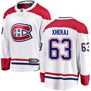 Florian Xhekaj Youth Fanatics Branded Montreal Canadiens Breakaway White Away Jersey