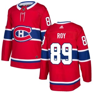 Joshua Roy Men's Adidas Montreal Canadiens Authentic Red Home Jersey