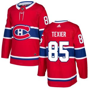 Alexandre Texier Men's Adidas Montreal Canadiens Authentic Red Home Jersey