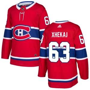 Florian Xhekaj Men's Adidas Montreal Canadiens Authentic Red Home Jersey