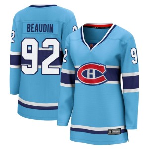 Nicolas Beaudin Women's Fanatics Branded Montreal Canadiens Breakaway Light Blue Special Edition 2.0 Jersey