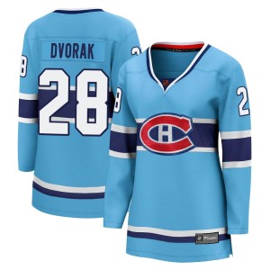 Christian Dvorak Women's Fanatics Branded Montreal Canadiens Breakaway Light Blue Special Edition 2.0 Jersey