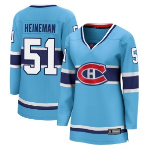 Emil Heineman Women's Fanatics Branded Montreal Canadiens Breakaway Light Blue Special Edition 2.0 Jersey