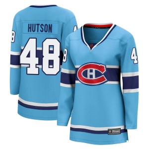 Lane Hutson Women's Fanatics Branded Montreal Canadiens Breakaway Light Blue Special Edition 2.0 Jersey