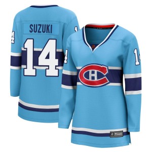 Nick Suzuki Women's Fanatics Branded Montreal Canadiens Breakaway Light Blue Special Edition 2.0 Jersey