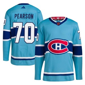 Tanner Pearson Men's Adidas Montreal Canadiens Authentic Light Blue Reverse Retro 2.0 Jersey