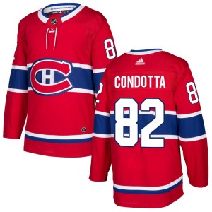 Lucas Condotta Youth Adidas Montreal Canadiens Authentic Red Home Jersey
