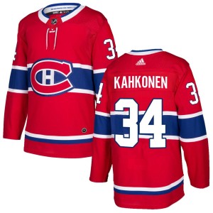 Kaapo Kahkonen Youth Adidas Montreal Canadiens Authentic Red Home Jersey
