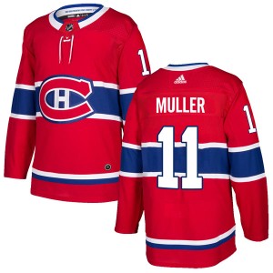 Kirk Muller Youth Adidas Montreal Canadiens Authentic Red Home Jersey