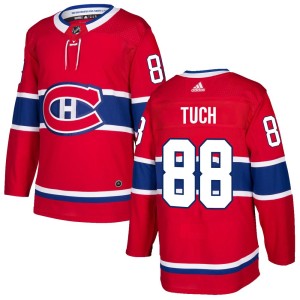 Luke Tuch Youth Adidas Montreal Canadiens Authentic Red Home Jersey