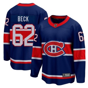 Owen Beck Youth Fanatics Branded Montreal Canadiens Breakaway Blue 2020/21 Special Edition Jersey