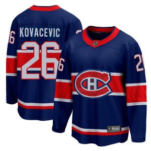 Johnathan Kovacevic Youth Fanatics Branded Montreal Canadiens Breakaway Blue 2020/21 Special Edition Jersey