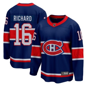 Henri Richard Youth Fanatics Branded Montreal Canadiens Breakaway Blue 2020/21 Special Edition Jersey