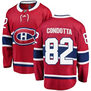 Lucas Condotta Youth Fanatics Branded Montreal Canadiens Breakaway Red Home Jersey