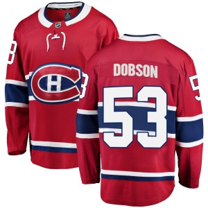 Noah Dobson Youth Fanatics Branded Montreal Canadiens Breakaway Red Home Jersey