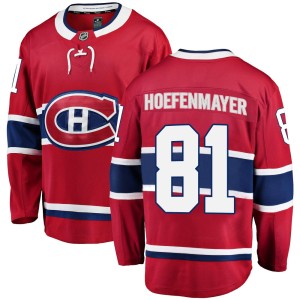 Noel Hoefenmayer Youth Fanatics Branded Montreal Canadiens Breakaway Red Home Jersey