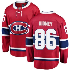 Riley Kidney Youth Fanatics Branded Montreal Canadiens Breakaway Red Home Jersey
