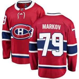 Andrei Markov Youth Fanatics Branded Montreal Canadiens Breakaway Red Home Jersey