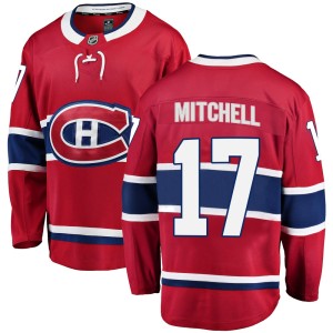 Torrey Mitchell Youth Fanatics Branded Montreal Canadiens Breakaway Red Home Jersey