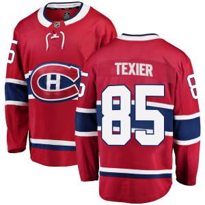Alexandre Texier Youth Fanatics Branded Montreal Canadiens Breakaway Red Home Jersey