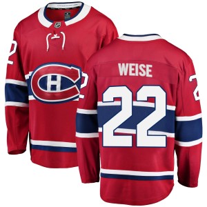 Dale Weise Youth Fanatics Branded Montreal Canadiens Breakaway Red Home Jersey