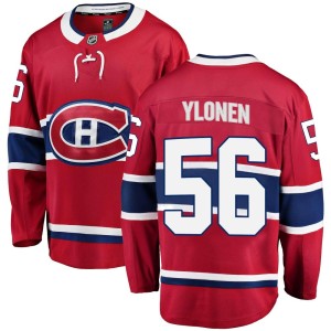 Jesse Ylonen Youth Fanatics Branded Montreal Canadiens Breakaway Red Home Jersey